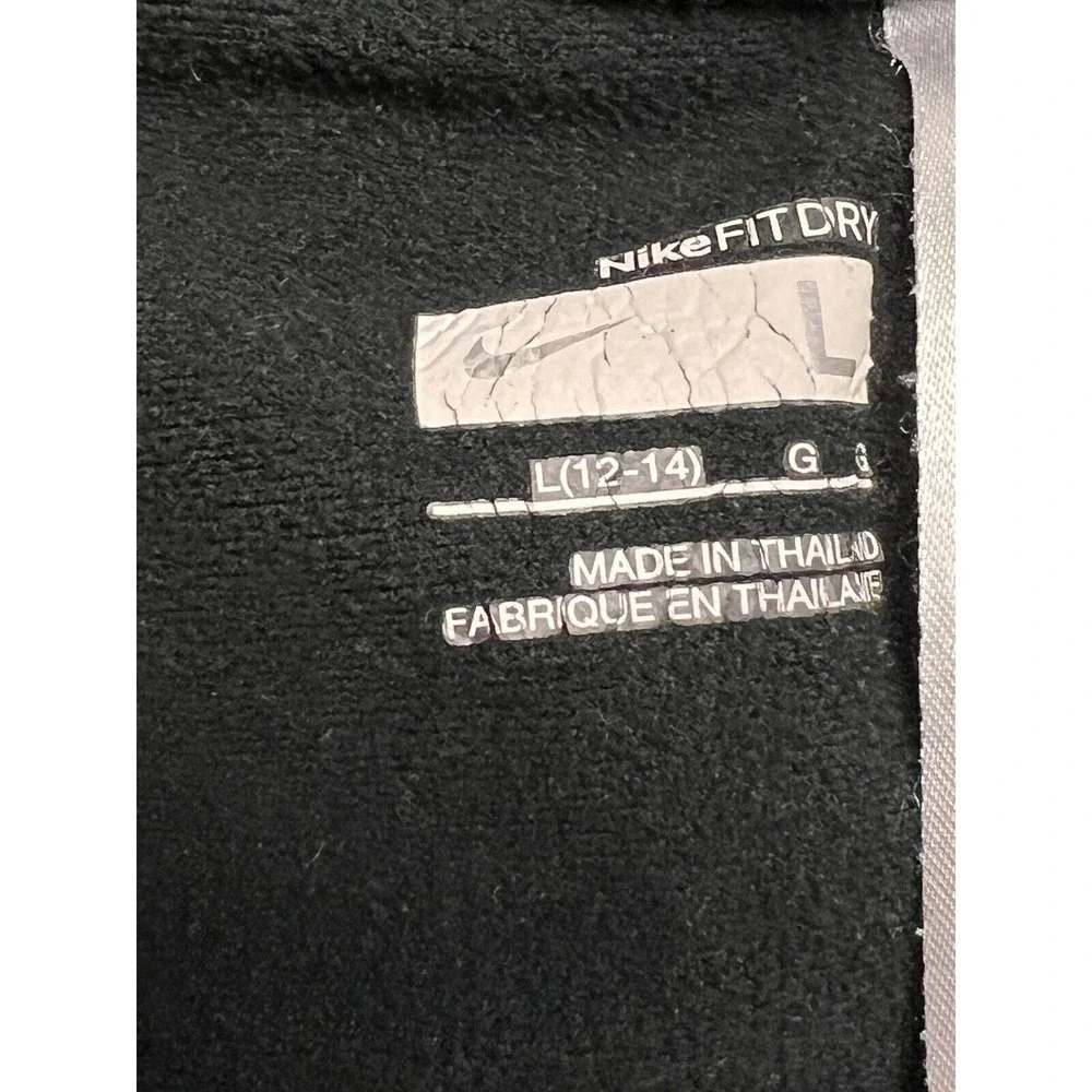 Nike Joggers Black Stretch Athletic Gym‎ Pants Straight Leg Youth Large  12-14